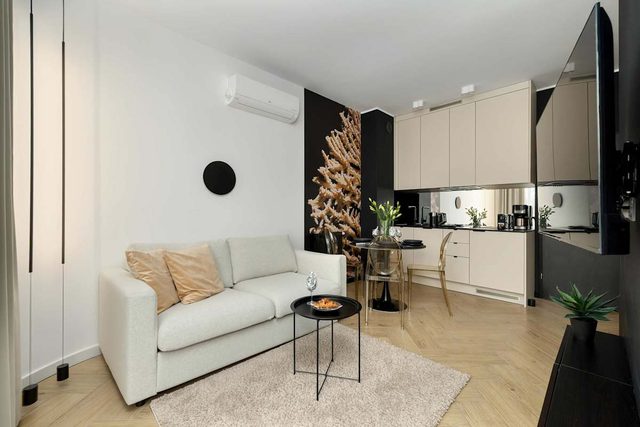 Beige Ku Morzu 1C Sianożęty | Air-conditioned Studio with Outdoor Pool