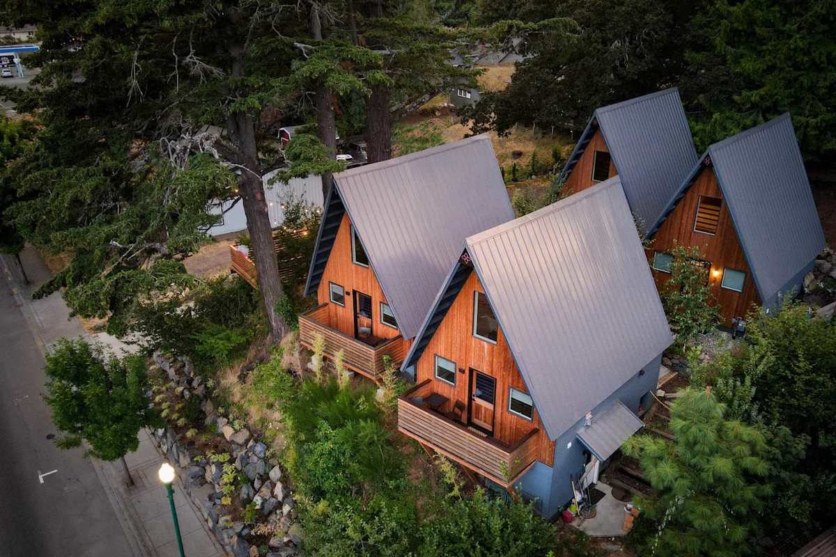 The Return to River A Frame Cabin with Mountain Views