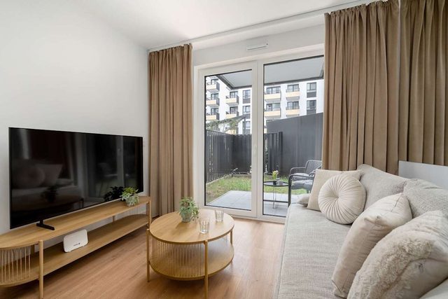 Braniborska 72 Wrocław | Modern Apartment with a Terrace | Parking