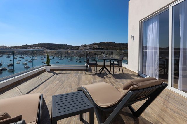 Deluxe Seaview Terraced Suite in St. Paul’s Bay