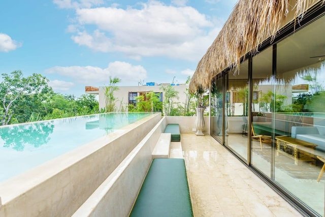 Aldea Zama Condo w/ Private Rooftop Infinity Pool