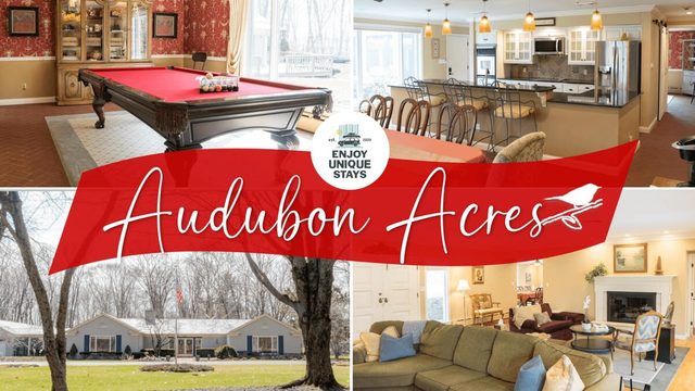 Audubon Acres l pool table & outdoor dining