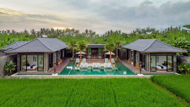 Luna Lotus: 5BR Family Villa w/Pool & Paddy View