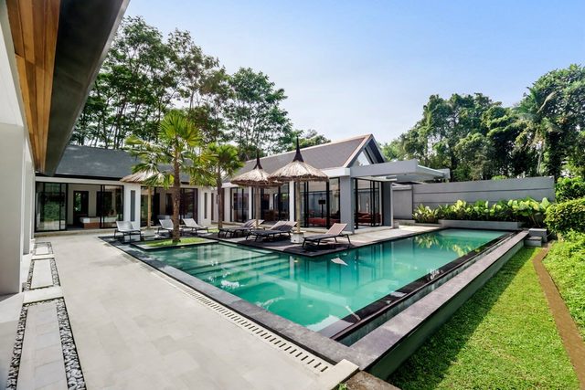 Waterfall : 5BR Ubud Family Villa w/Infinity Pool
