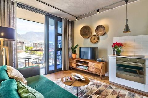 Waterfront apartment with balcony and views