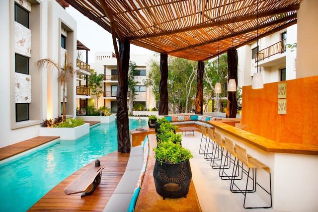 Peaceful 2BR Pool Access Condo at Aldea Zama
