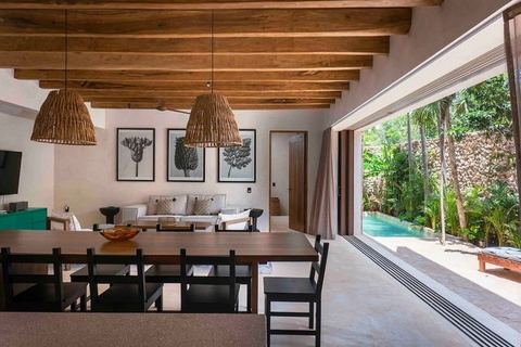 Boho-Chic 3BR Home | Private Rooftop  Pool, Patio & Gated Community