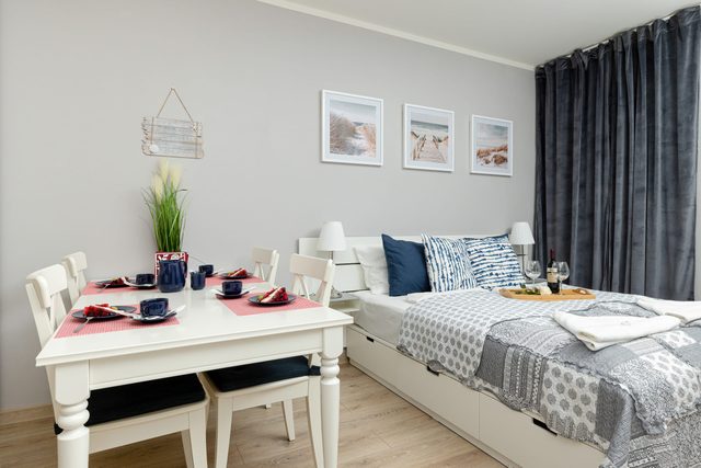 Grunwaldzka 6B Pobierowo | Bright Studio by the Beach | Balcony