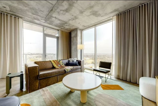Luxe Rainey St High Rise | Heated Pool | Gym | ATX