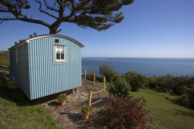 Shepherd's Hut Gorran Haven, Panoramic Ocean Views — Gorran Haven, England