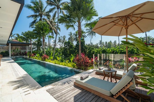 Maria: 2BR villa projector screen&jungle view Ubud