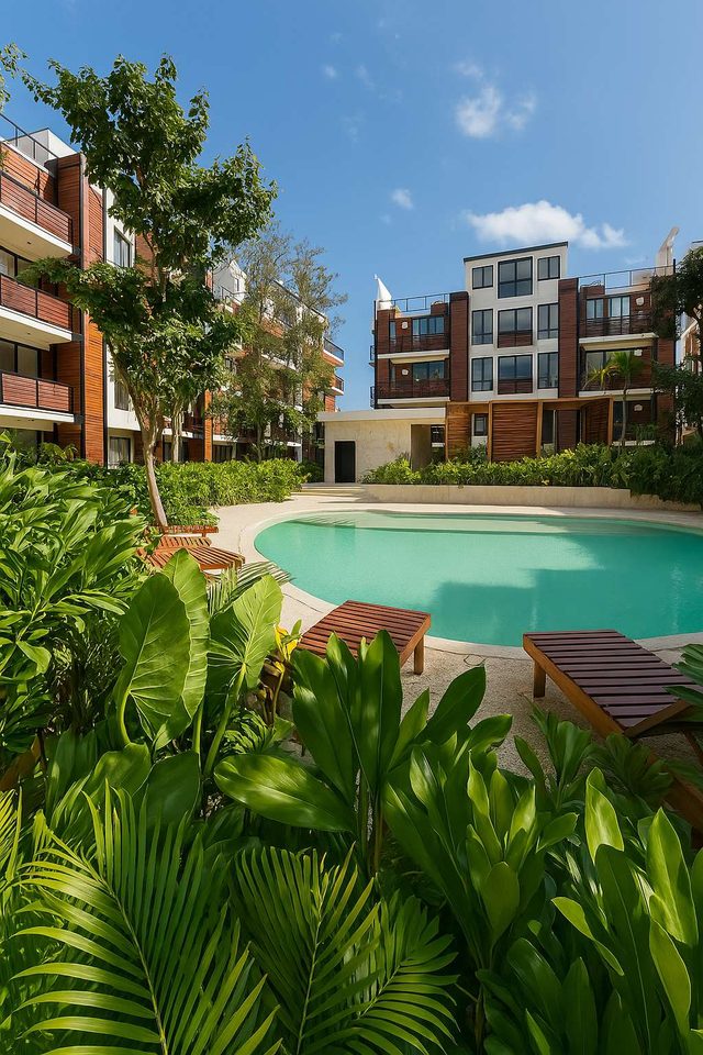 Modern 2BR Tulum Rooftop Pool Gym Coworking WiFi