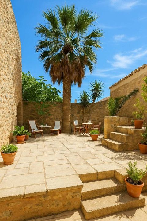 Menexes Suites Castellano Suite Private Courtyard — Monemvasia, Peloponnese