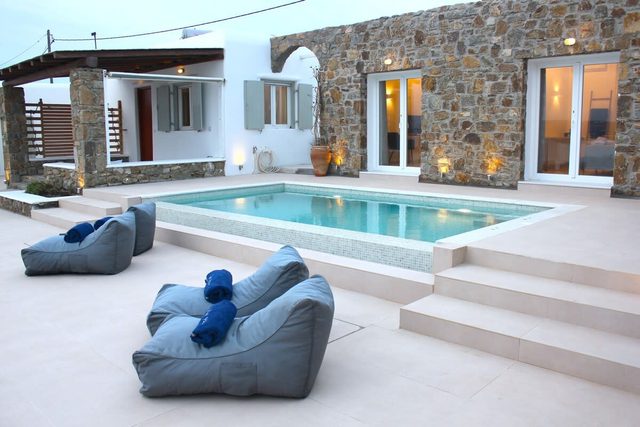 Mykonian Luxury Light Blue Villa with Private Pool