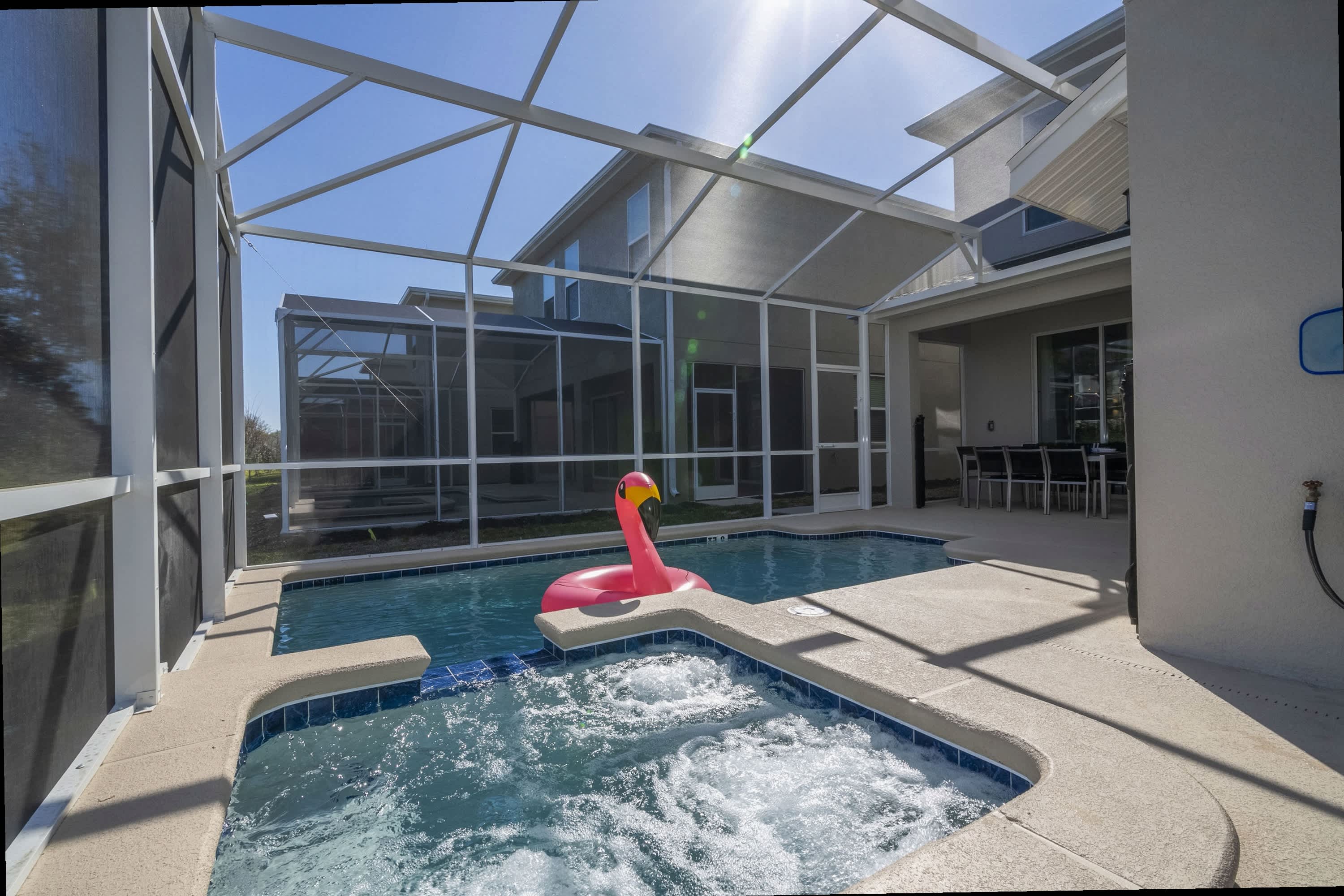 Themed 5Bd Family Villa w Pool Jacuzzi Near Disney