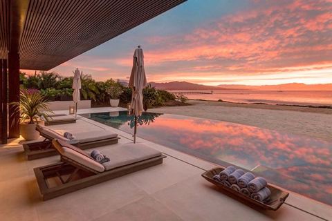 Beachfront Porta Fortuna Villa + Golf Access — Punta Mita, Nayarit