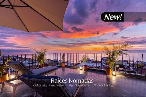 Rooftop Dining and Coastal Breezes near the Beach — Puerto Vallarta, Jalisco