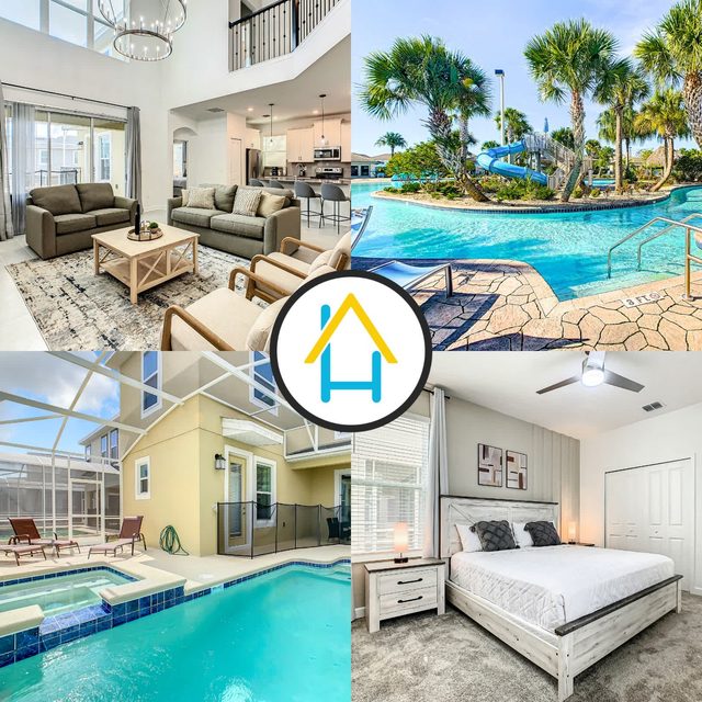 Sunny Escape/ Private Pool, Jacuzzi & Waterpark — Davenport, FL