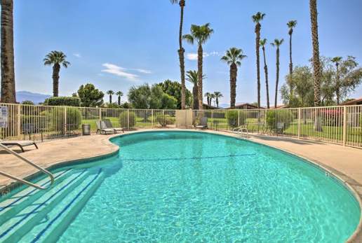 Golf-view home w/ patio fire pit