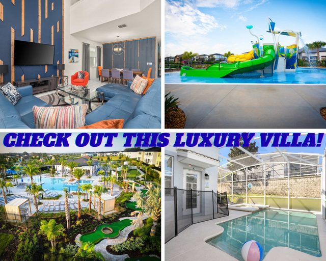 Luxury 5 bedroom Resort Villa Pool,Spa,Game Room — Champions Gate, FL