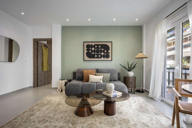 Spacious 1BR w/ Balcony in Pangrati | No Elevator