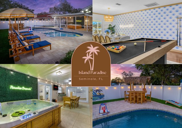Paradise! Htd Pool, Tiki Bar, Hot Tub, & Games
