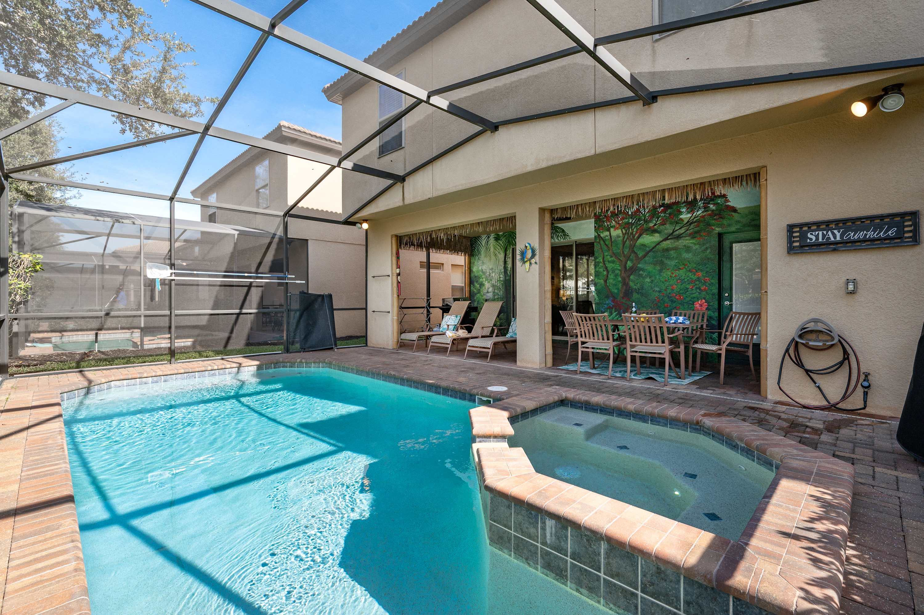 Villa w/private pool & water park access