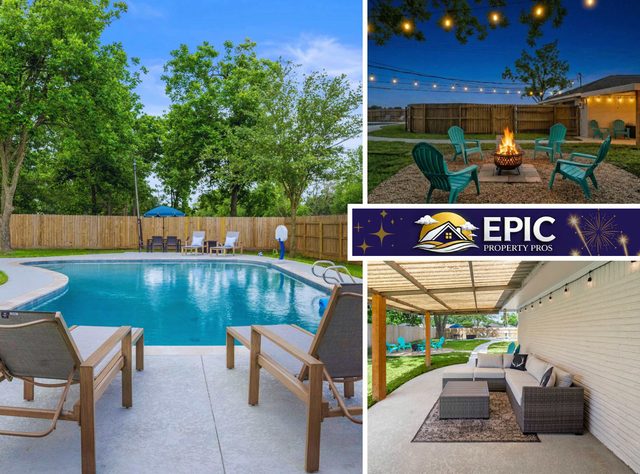 Poolside Paradise: Arcade & Firepit Fun