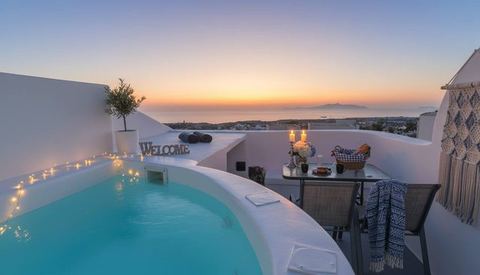 Ira Sea View Couple Studio with Rooftop Jacuzzi — Santorini, South Aegean