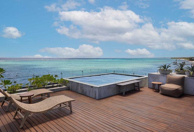 Tankah Bay 3BR Beachfront| ¡Rooftop & Plunge Pool | Sandy Beach