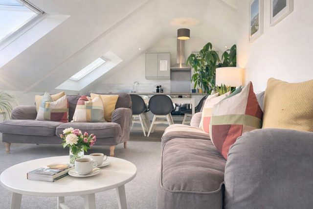 Coastal Penthouse w/ Bay Views • Central Penzance