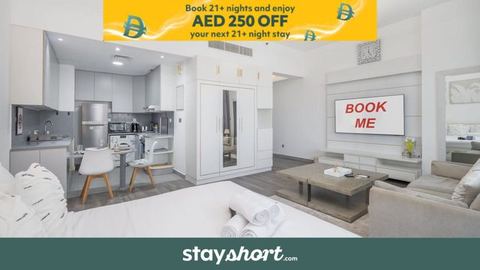 StayShort - Studio Apartment in Tecom's Prime Location