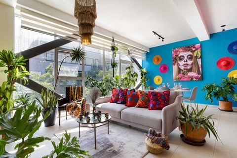 Plant-Filled Roma Norte 2BR, Parking & AC