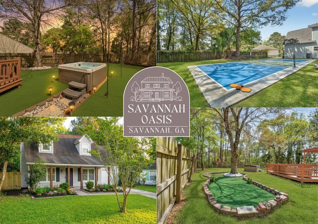 Savannah Oasis | Hot Tub + Pickleball + Putt Putt