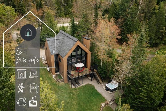 Nômade - Spa, private lake access & stunning views — Chertsey, Quebec