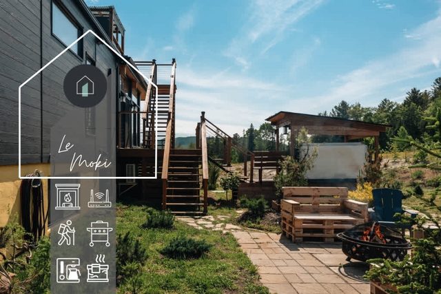 Roof top - SPA - Fire pit - Le Moki — Saint-Côme, Quebec