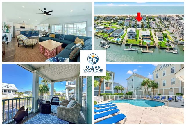 5BR Sleeps 16 | Inlet Views | Walk to Beach | 1463