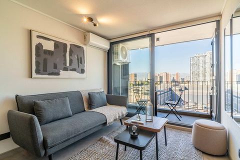 HOM 1-bed for 3 with pool and gym · Floor 9, Ñuñoa