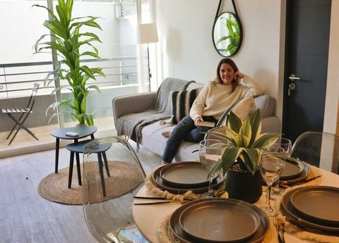 HOM 2-bed for 3 with terrace · Metro Santa Lucía