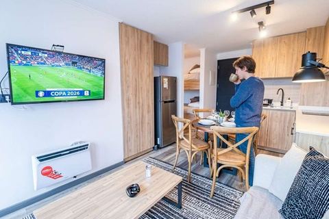 HOM 1-bed with terrace · Sleeps 4 · Near centre