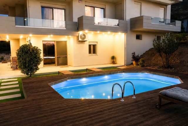 Olive & Raki Luxury Pool Villa, Crete Garden Oasis