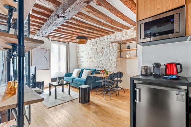 Loft de charme avec verriere & poutre authentiques