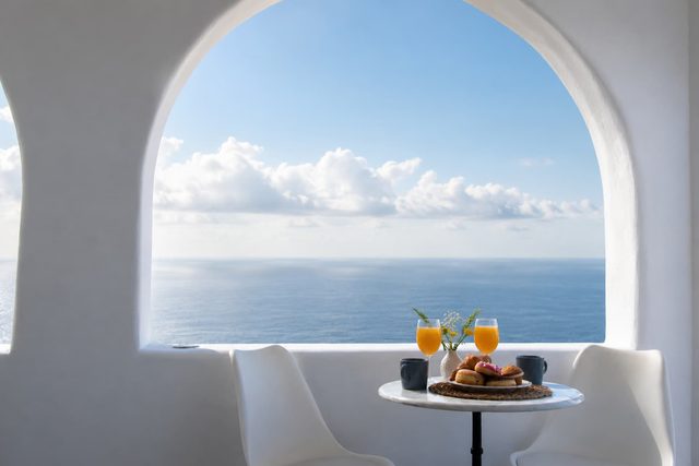 Two Gods Santorini Apollonas SeaView Jacuzzi Suite
