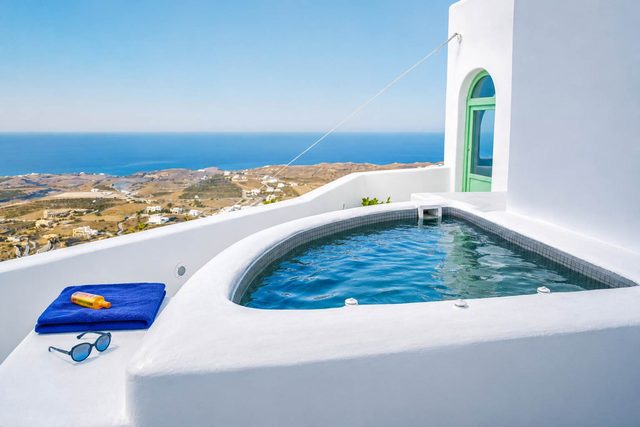Two Gods Santorini Artemis SeaView Jacuzzi Suite