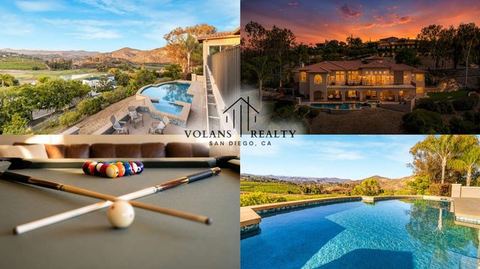 Luxury Estate | Theater, Gym, Games & Views — Escondido, CA