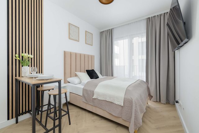 Stylish Studio with a Balcony | By the River | Close to the City Centre — Szczecin, West Pomerania