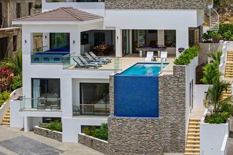 Cliffside Oasis-The Villa Private gym/pool-Seaview — Sint Michiel