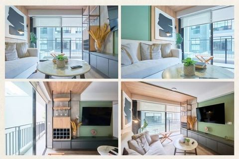 Geko | Chic Urban 1BR w/Gym near Financial Center