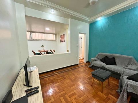2-Bedroom Apartment One Block from Copacabana Beach with Outdoor Area — Rio de Janeiro, Rio de Janeiro