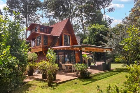 Cabaña 4 rec. en Avándaro · Pet friendly · Asador